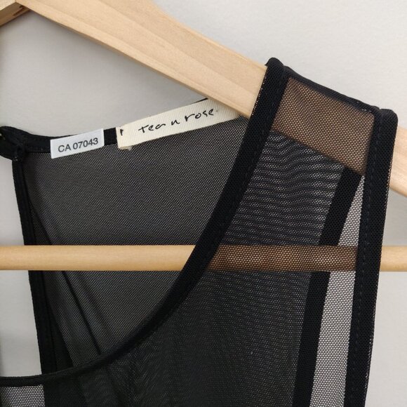 Tea N Rose Black Lace Semiformal Pencil Dress - Picture 4 of 10